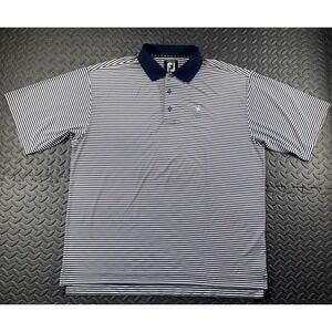 Footjoy Polo Shirt Adult Extra Large Striped Short Sleeve Golf Golfing Men's